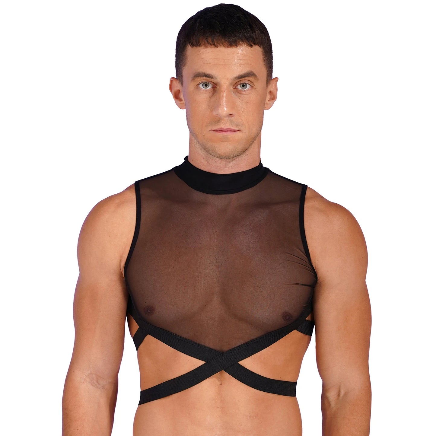 Meowgicall Crop Tops design back zipper Strappy Pride