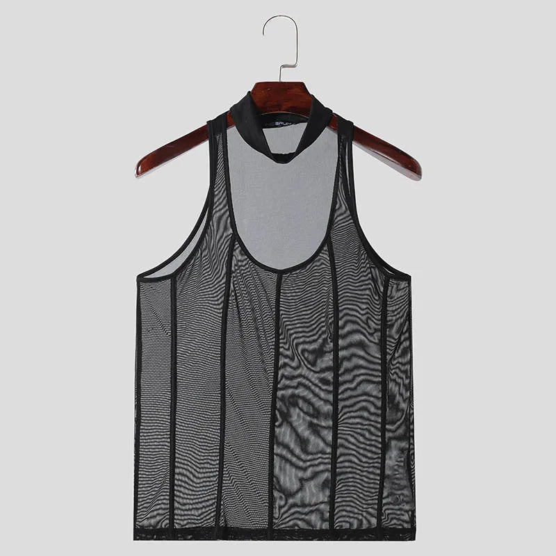 Meowgicall  Summer Sleeveless Sexy Male Vests Streetwear 2025 Solid Fashion Party Skinny Men Clothing