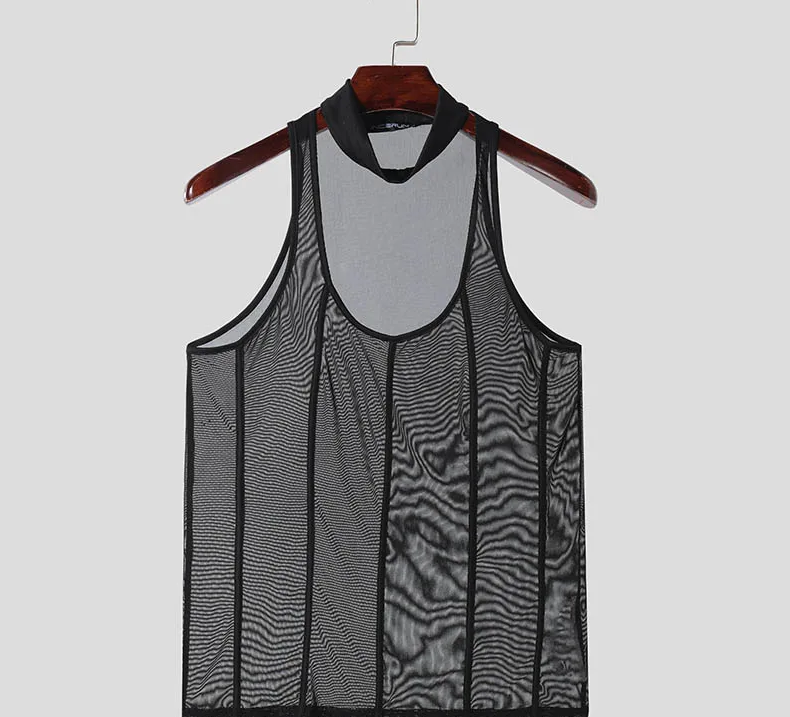 Meowgicall  Summer Sleeveless Sexy Male Vests Streetwear 2025 Solid Fashion Party Skinny Men Clothing